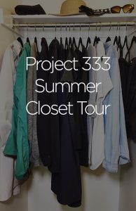 minimalist closet tour