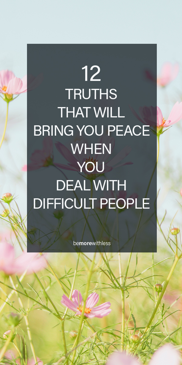 Dealing with difficult people