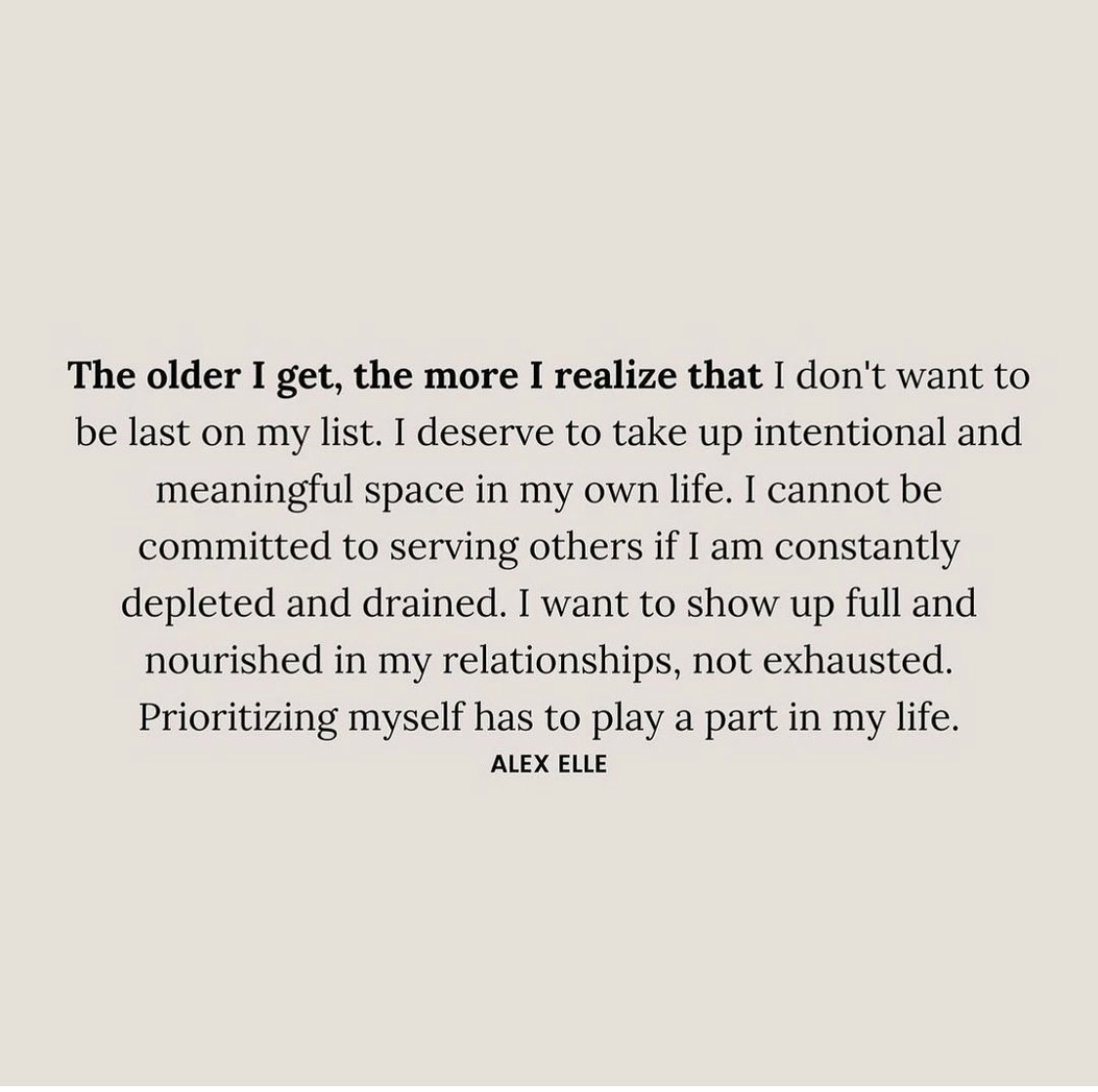 Quotation from Alex Elle.