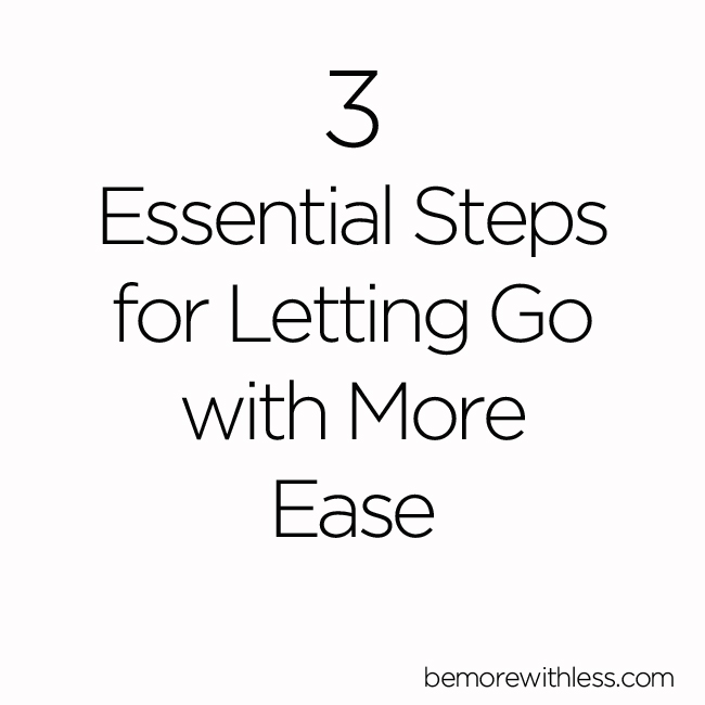 how to let go