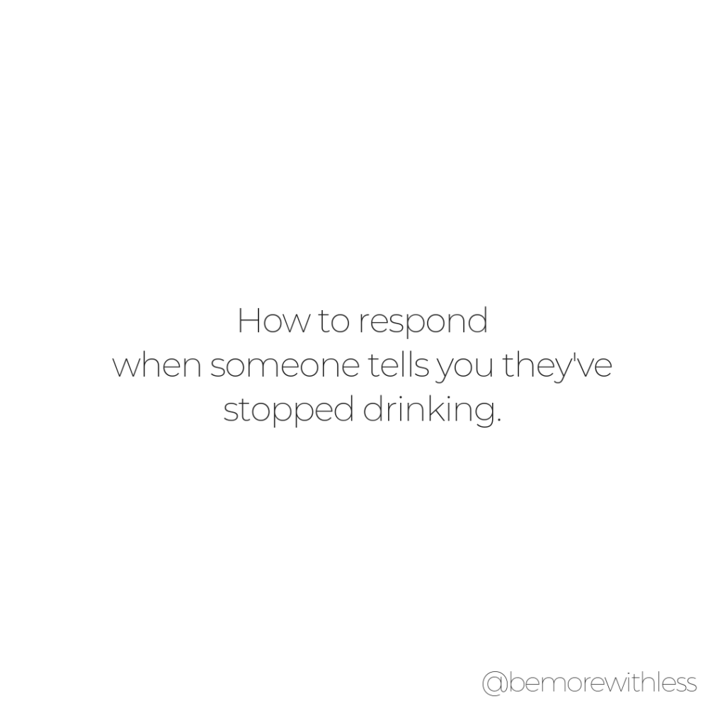 stop drinking